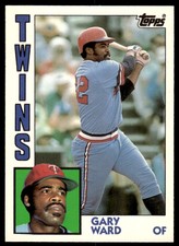 1984 Topps Tiffany Gary Ward Minnesota Twins #67