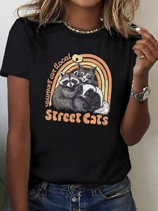 Women's Plus Size Casual T-Shirt, Soft Crew Neck, Short Sleeves - Picture 1 of 12