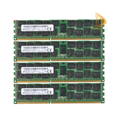 Micron 4x 16GB 2RX4 PC3-12800R DDR3-1600Mhz 1.5V ECC REG Server RAM Memory D&D - Image 1 of 4