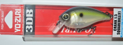 Manivela yo zuri 3db 1,5 pico cuadrado poco profunda 2 3/8" 1/2 oz sexy shad r1352-ssh Foto 1 de 3