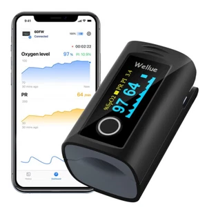 Wellue Bluetooth Pulse Oximeter with App Blood Oxygen Heart Rate Monitor SpO2 - Picture 1 of 16