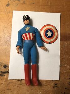 Vintage~Mego~Captain America~1974~Original Shield & Boots