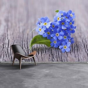 Photo wallpaper Wall mural Removable Self-adhesive Forgetmenot flowers