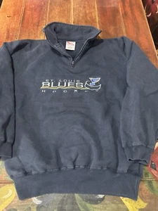 Vintage Men’s Cadre St. Louis Blues Pullover Size Medium Hockey NHL - Picture 1 of 7