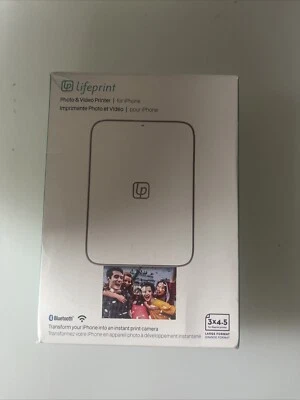 Lifeprint Portable 3"x4.5" Photo and Video Printer for iPhone (White) - Open Box - Image 1 of 4