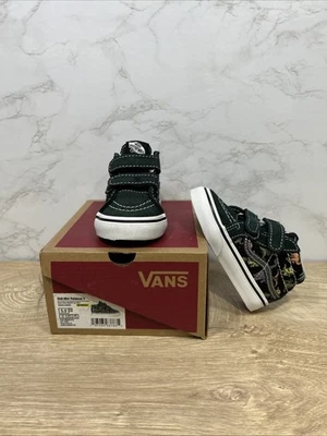 Zapatillas deportivas VANS para niños pequeños Sk8-Mid reedición V que brillan en la oscuridad Dino Multi Rex talla 5 Foto 1 de 4