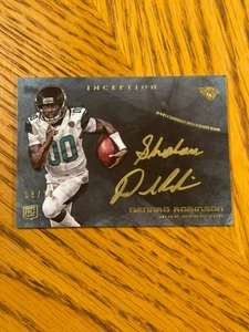 Denard Robinson 2013 Topps Inception nickname auto - Shoelace - Jaguars Michigan - Picture 1 of 2