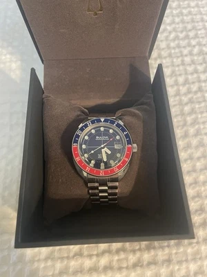 Bulova Oceanographer GMT “Pepsi” Automatic Watch – Stainless Steel Devil Diver - Image 1 of 4