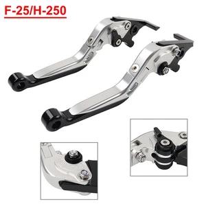 CNC Folding Extendable Brake Clutch Levers For Honda CBR125R CBR150R Silver - Picture 1 of 11