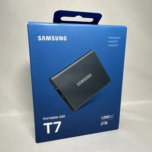 Samsung T7 2TB Portable SSD Up to 1050MB/s, USB 3.2, External Solid State Drive - Photo 1/4