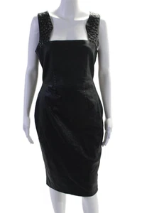 Rachel Roy Womens Indigo Shadow Studded Peep Back Sleeveless Shift Dress Size 8 - Picture 1 of 7