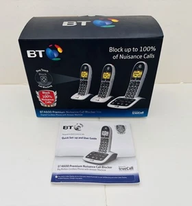BT 4600 - Silver Home Phone Landline Trio Set - Fully Working & Boxed - Photo 1/3