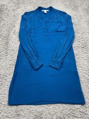 Vestido Camisa Diane Von Furstenberg Mujer 4 Acanalado Coqueta Lagenlook Henley Vestido Foto 1 de 4