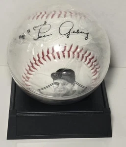 Lou Gehrih Autographed Baseball With Stand Commemorative Memorabilia NEW - Picture 1 of 3