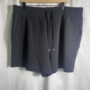 NWT Calia Soft Scuba High Rise Relaxed Fit Shorts Black Women’s Size XXL - Picture 1 of 5
