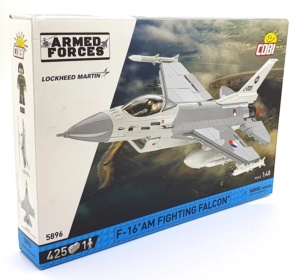 Cobi Bricks 1/48 Scale 5896 - F-16 AM Fighting Falcon Aircraft - Netherlands - Image 1 of 4