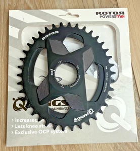 Rotor Bike 1X Oval DirectMount 38T Q-Ring Chainring - Black - 11/12/13 Speed - Picture 1 of 3
