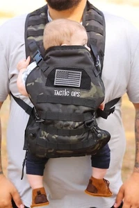 Tactic Military Baby Toddler Sling Carrier  (Black Camo) by Tactic Ops - Picture 1 of 4