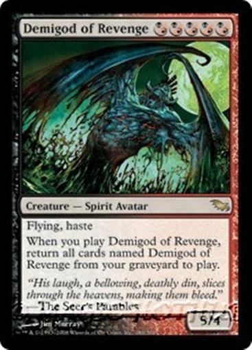 MTG - DEMIGOD OF REVENGE - Shadowmoor (R) - Image 1 of 1
