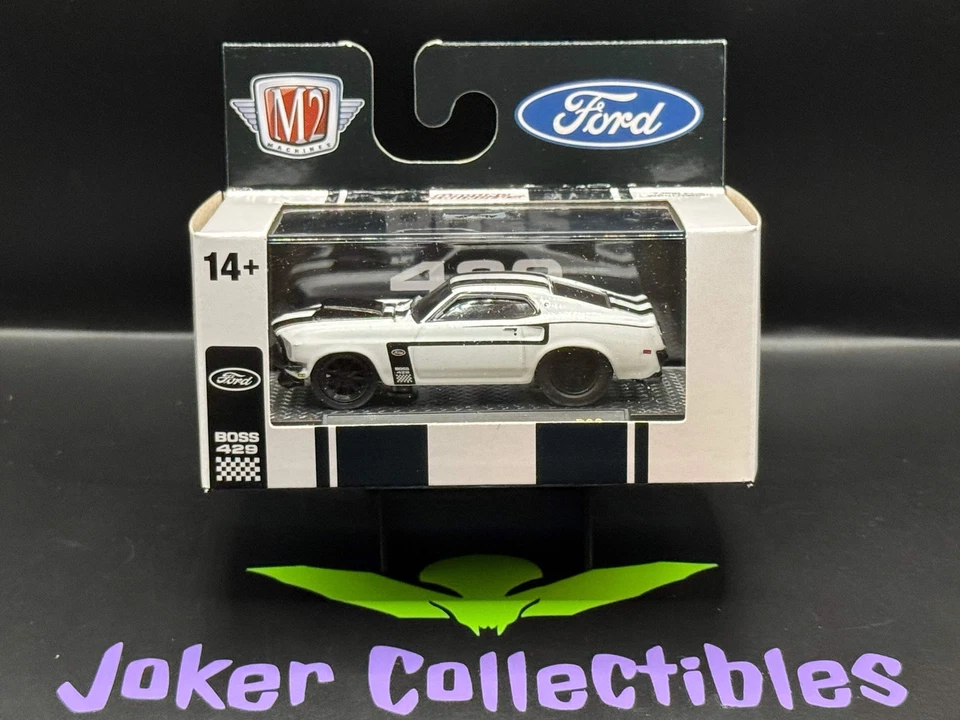 M2 Machines Ground Pounders White 1969 Ford Mustang BOSS 429 R30 25-09 - Image 1 of 1