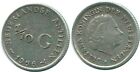 1/10 GULDEN 1966 NETHERLANDS ANTILLES SILVER Colonial Coin #NL12864.3.G