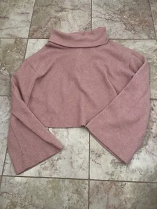 Emory Park Sweater Women's Size Small Pink Knit V-Neck Long Sleeve - Picture 1 of 3