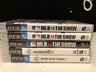 Sony PS3 Sports Bundle Game Lot of 5 Grand Slam2 Madden 11 MLB the Show 10 12 13