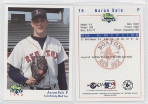 1992 Classic Best Lynchburg Red Sox Aaron Sele #16 Rookie RC