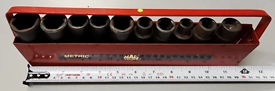 MAC TOOLS VDP6-SERIES 10-Piece 1/2" Drive Metric Deep Socket Set plus the tray - Image 1 of 4