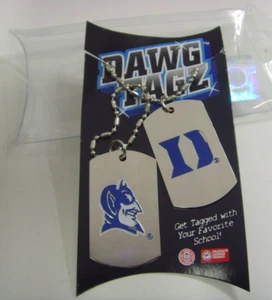 Duke Blue Devils sports dawg tagz necklace key chain set collegiate NCAA 49425a - Picture 1 of 4