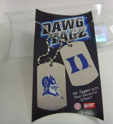 Duke Blue Devils sports dawg tagz necklace key chain set collegiate NCAA 49425a - Image 1 of 4