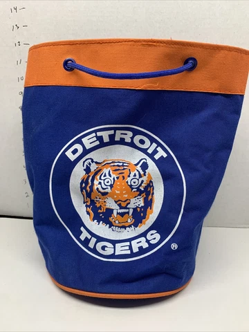 Detroit Tigers baseball  Blue Orange heavy canvas w/ draw string tote bag Beach Cover