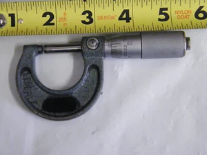 Vintage Mitutoyo 0-1" Micrometer Precision Inspection Machinist Tool - Picture 1 of 2