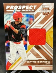 2018 Elite Extra Edition Bryan Hernandez Prospect Material - Serial #'D 150/199 - Picture 1 of 3