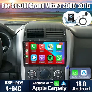 9" CarPlay Android Car Radio For Suzuki Grand Vitara 2005-2015 GPS Navi WIFI BT - Picture 1 of 24
