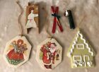 Lot Christmas Ornaments, Some Hand-made, 6 pcs.