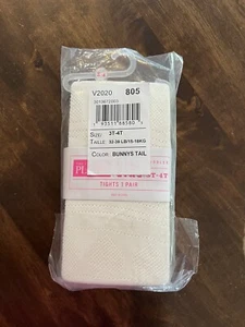 The Childrens Place Girls White Tights Size 3/4 Textured New Heart Details - Picture 1 of 2