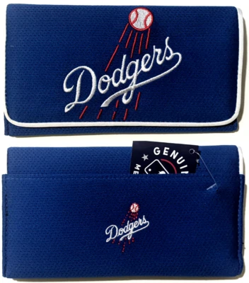 Los Angeles Dodgers MLB Organizer Mesh Wallet LA Clutch Womens Purse - Blue - Image 1 of 4