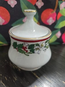 Porzellan Perle Feinporzellan Zuckerdose floral  - Bild 1 von 3