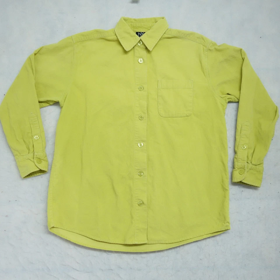 Camisa NY Jeans New York & Company Para Hombre Talla S Verde 100% Algodón Manga Larga Foto 1 de 4