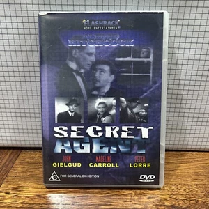 Secret Agent (DVD 1936 film) John Gielgud Peter Lorre Region ALL (S6.8) - Picture 1 of 3