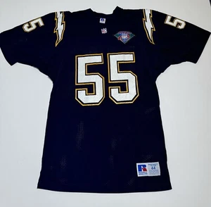Vintage 1994 Russell San Diego Chargers #55 Junior Seau Jersey 90s Mens Size 44 - Picture 1 of 11
