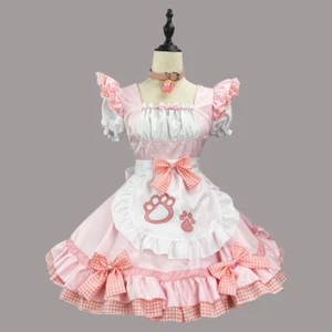 Hot Mens Plus Size Japanese Uniform Cat Lolita Maid Dress Cosplay Costume Girl - Picture 1 of 12