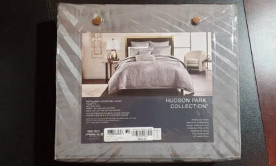MSRP$495 Hudson Park Collection Palmetto Cotton Silk Duvet Cover Full/Queen - Image 1 of 4