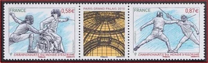 2010 Frankreich Nr. 4510/4511 ** Paar Weidezaunband Championship Welt Fechten Nh - Imagen 1 de 1