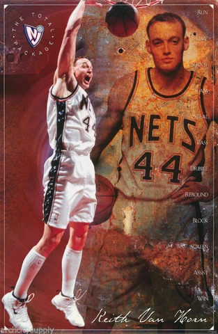 Keith Van Horn New Jersey Nets Full Size Basketball Poster 6281 HTF Cover