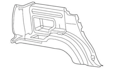 Conjunto de moldura de cuarto genuino Ford Lincoln Aviator 2003-2004 2C5Z-7831012-BAA Foto 1 de 2