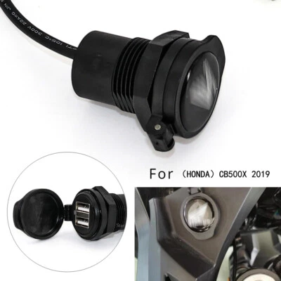 Dual USB Interface Charger Adapter Charger Port For Honda CB500X 2019 Foto 1 de 4