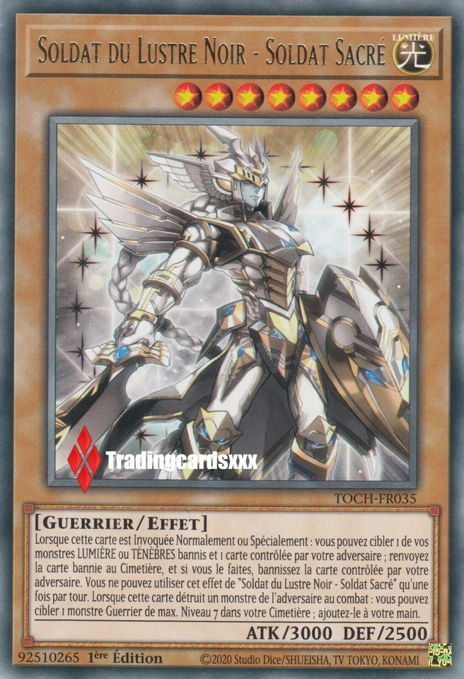 ♦Yu-Gi-Oh!♦ Soldat du Lustre Noir - Soldat Sacré : TOCH-FR035 R - Photo 1/1
