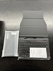 Samsung Galaxy Z Fold 3 mit kabelloser Bluetooth Tastatur und Handyhülle - Bild 1 von 1